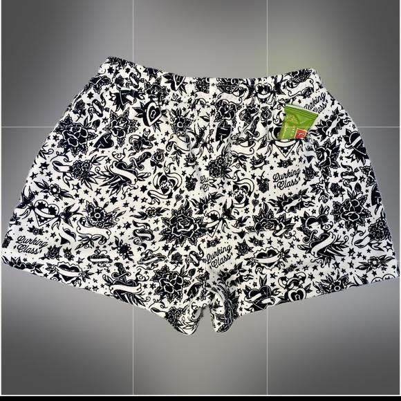 2 piece Lurking Class Tattoo Print Sweatshorts and Sweatshirt - Picture 8 of 10